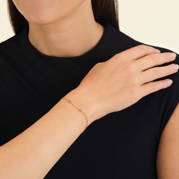 Rosefield 2 Charm Bracelet Goudkleurig