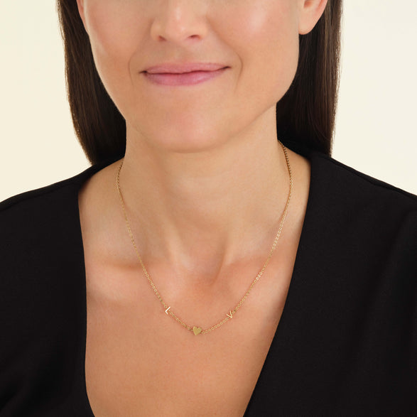 Rosefield 3 Charm Necklace Goudkleurig