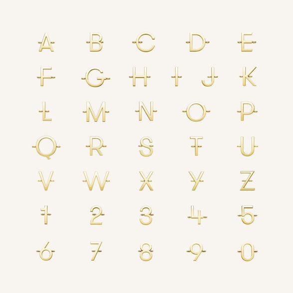 Rosefield 3 Charm Necklace Goudkleurig