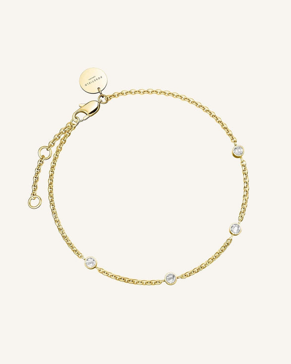 rosefield 4 Birthstone Bracelet Goudkleurig