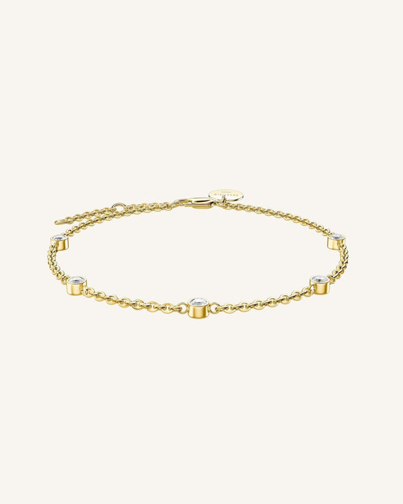 Rosefield 5 Birthstone Bracelet Goudkleurig