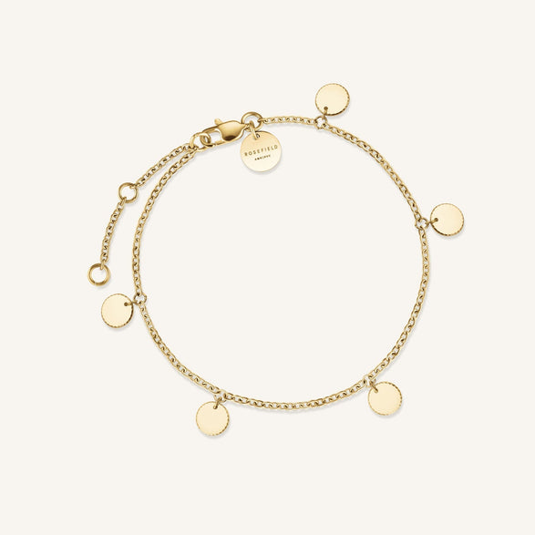 rosefield 5 Round Bracelet Goudkleurig