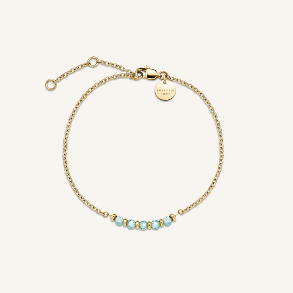 rosefield 5 Stone Bracelet Blue