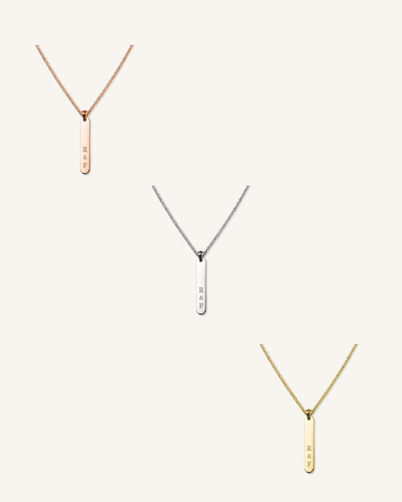 Rosefield Bar Necklace Goudkleurig
