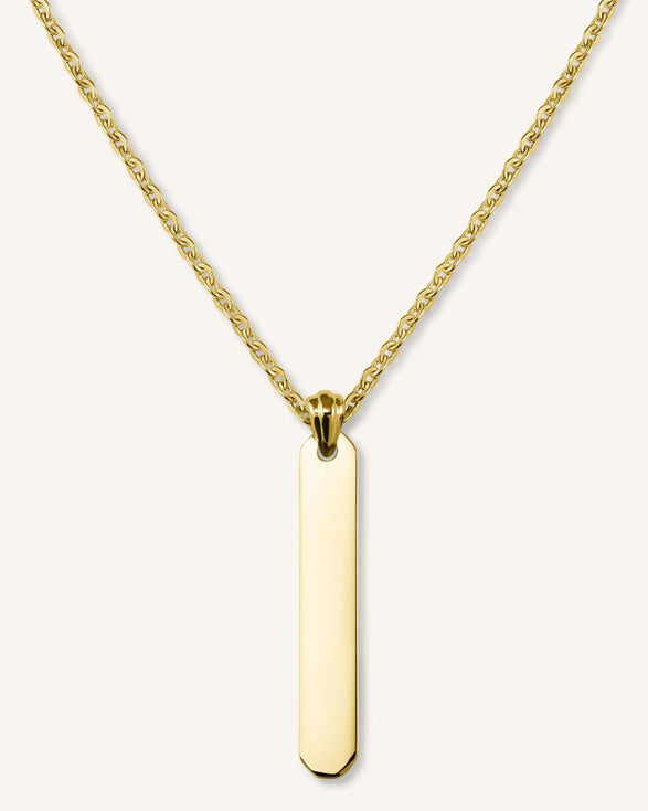 rosefield Bar Necklace Goudkleurig