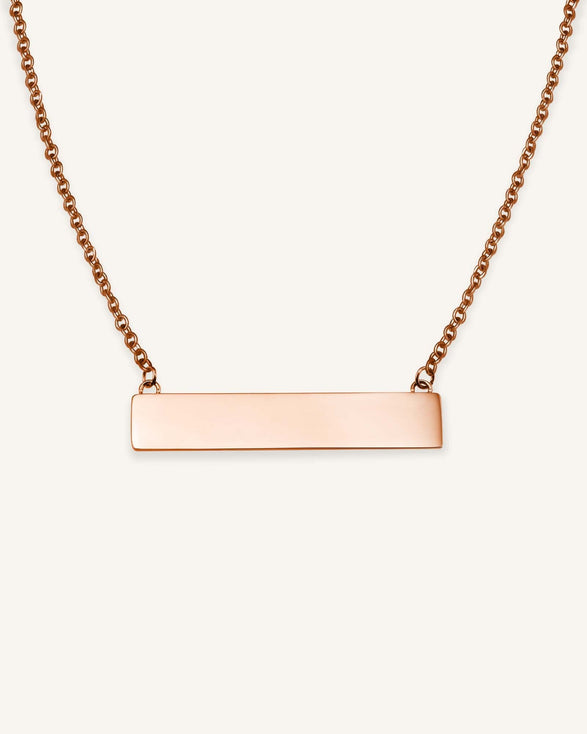Rosefield Bar Necklace Rosé Goudkleurig