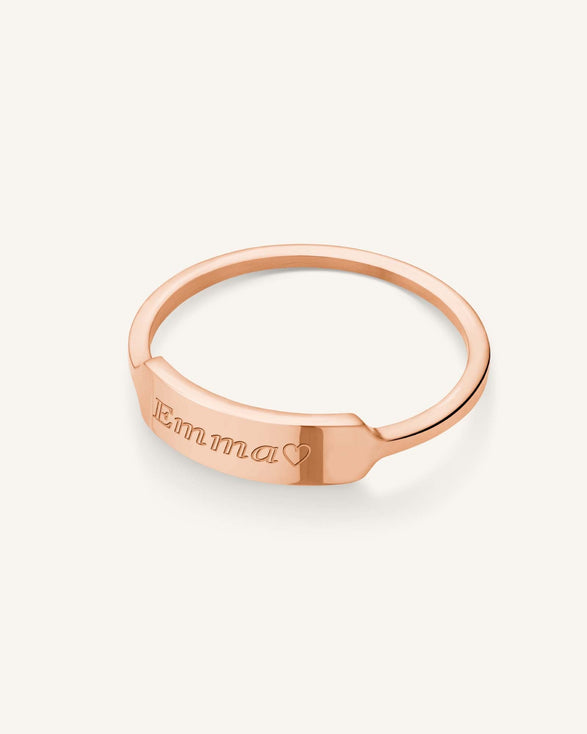 Rosefield Bar Ring Rosé Goudkleurig