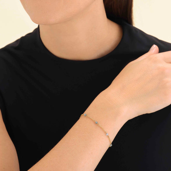 Rosefield Blue Stone Bracelet