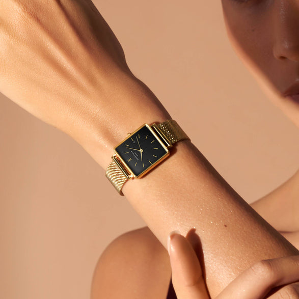 Rosefield Boxy Black Forest Green + Strap Gift Set