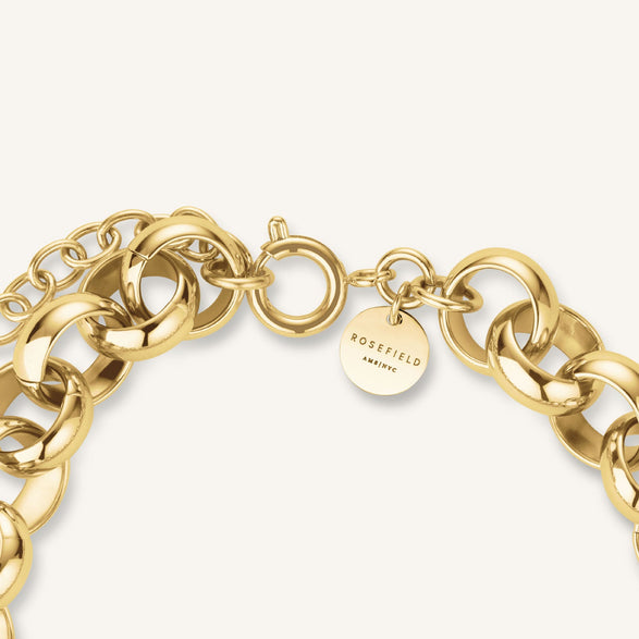 Rosefield Chunky Bracelet Goudkleurig