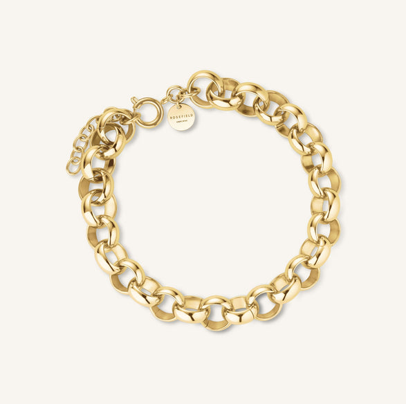 rosefield Chunky Bracelet Goudkleurig
