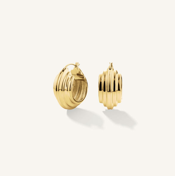 rosefield Chunky Hoops Goudkleurig