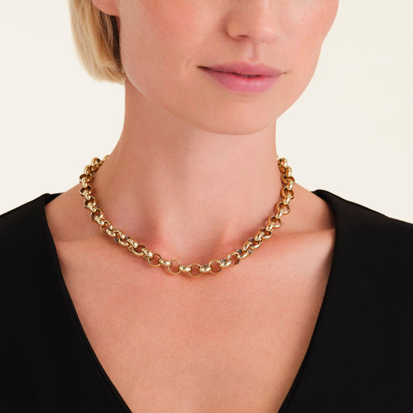Rosefield Chunky Necklace Goudkleurig