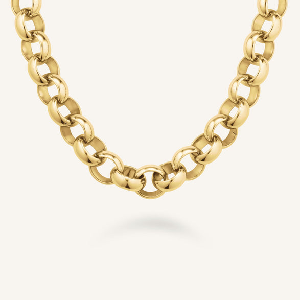 rosefield Chunky Necklace Goudkleurig