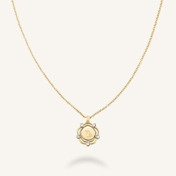 Rosefield Coin Drop Necklace Goud