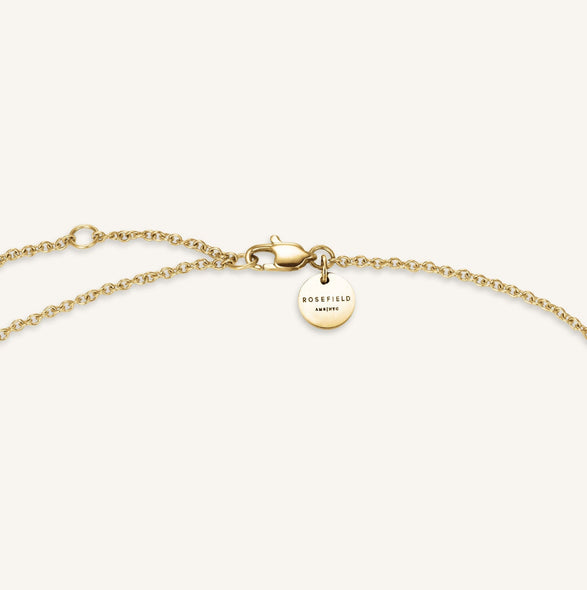 Rosefield Coin Drop Necklace Goud
