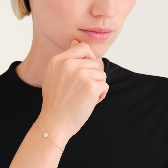 Rosefield Coin Zircon Bracelet