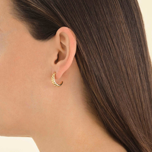 Rosefield Croissant Hoops Goudkleurig