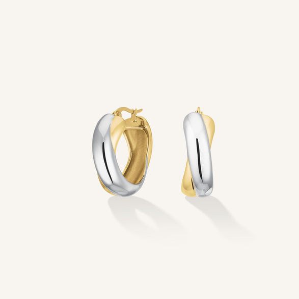 rosefield Crossed Hoops