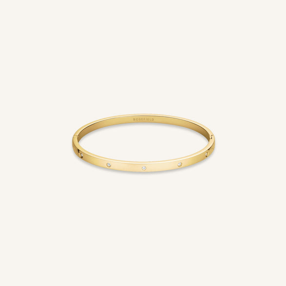 rosefield Crystal Bangle Goud