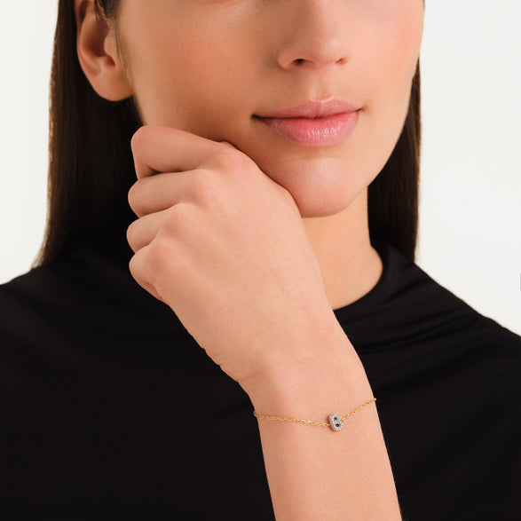 Rosefield Crystal Letter B Bracelet