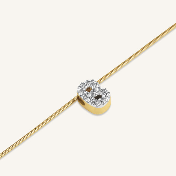 Rosefield Crystal Letter B Necklace