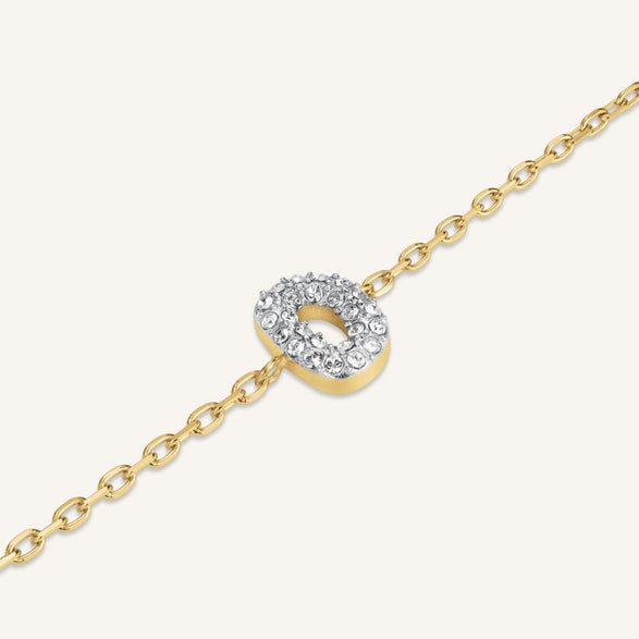 Rosefield Crystal Letter D Bracelet
