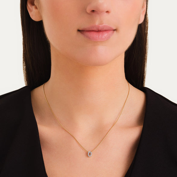 Rosefield Crystal Letter D Necklace