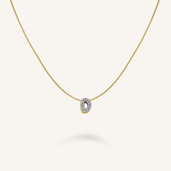 rosefield Crystal Letter D Necklace