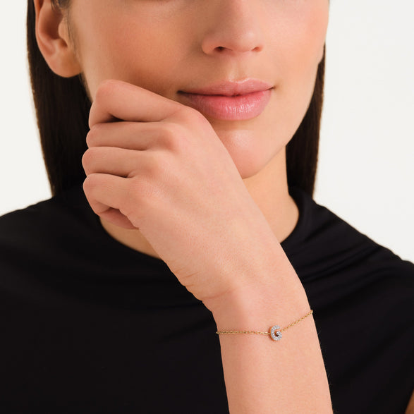 Rosefield Crystal Letter G Bracelet