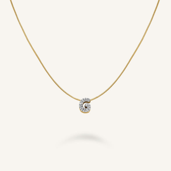rosefield Crystal Letter G Necklace