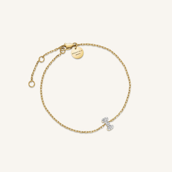 Rosefield Crystal Letter I Bracelet