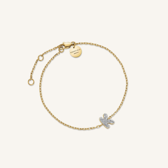 rosefield Crystal Letter K Bracelet