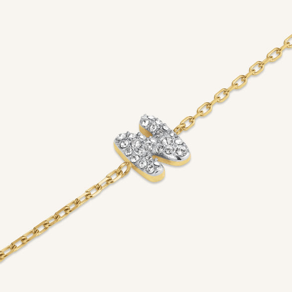 Rosefield Crystal Letter N Bracelet