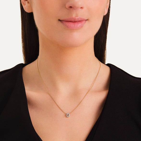 Rosefield Crystal Letter O Necklace