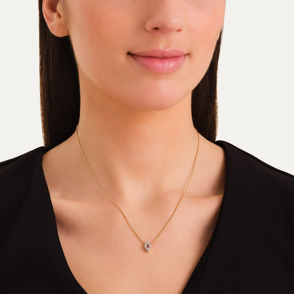 Rosefield Crystal Letter Q Necklace