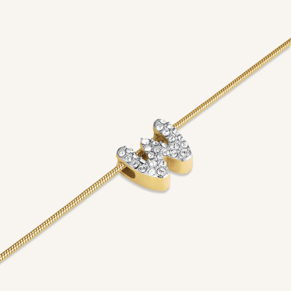 Rosefield Crystal Letter W Necklace