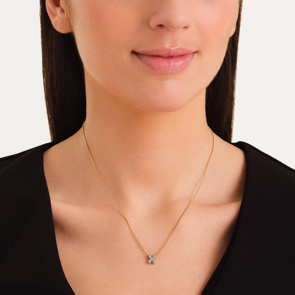 Rosefield Crystal Letter X Necklace