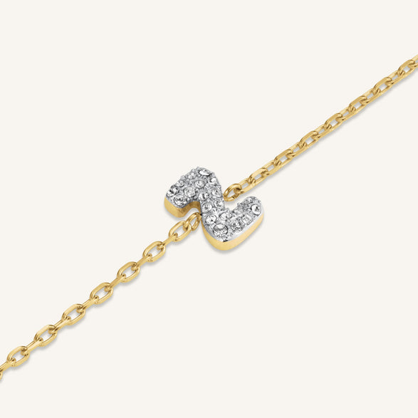 Rosefield Crystal Letter Z Bracelet