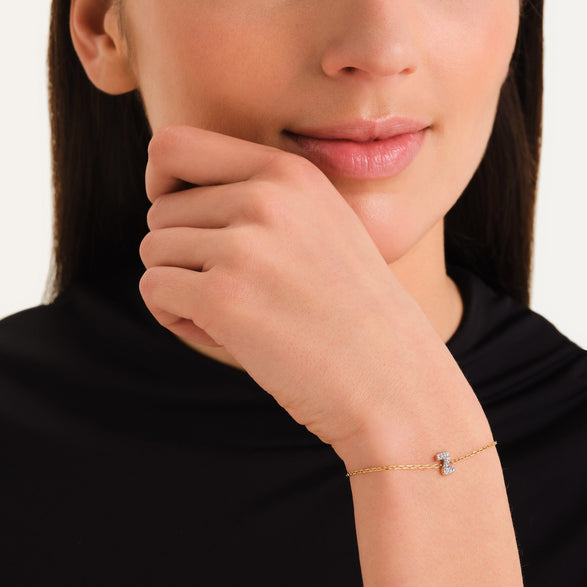 Rosefield Crystal Letter Z Bracelet