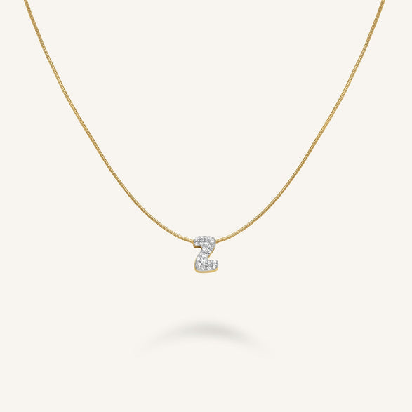 rosefield Crystal Letter Z Necklace