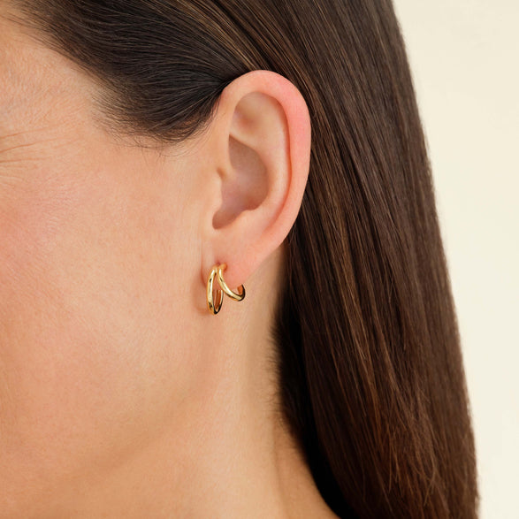 Rosefield Double Hoop