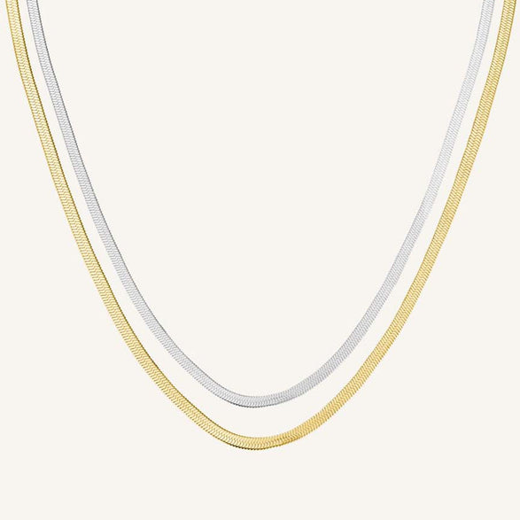 rosefield Duo Snake Necklace