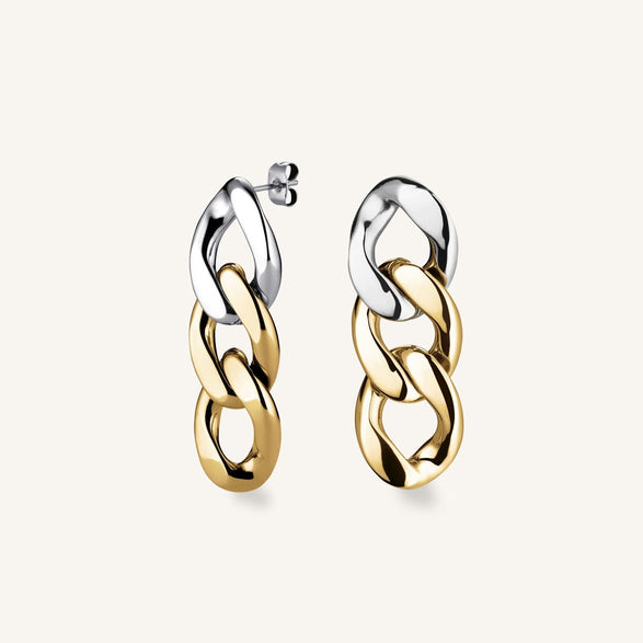 rosefield Duotone Chain Earrings