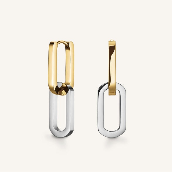 rosefield Duotone Link Hoops