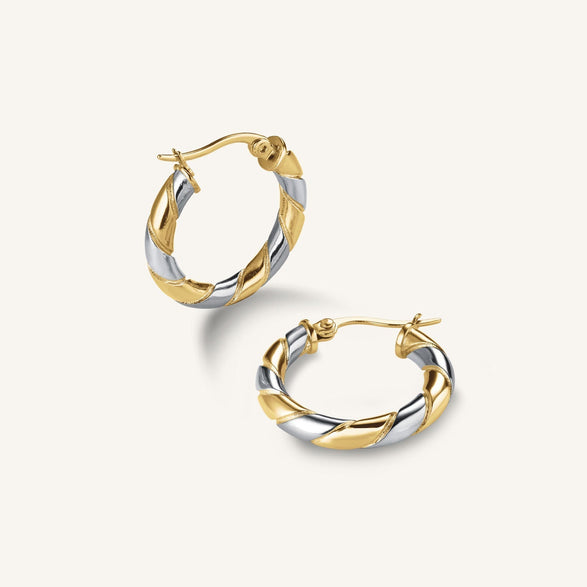 Rosefield Duotone Swirl Hoops