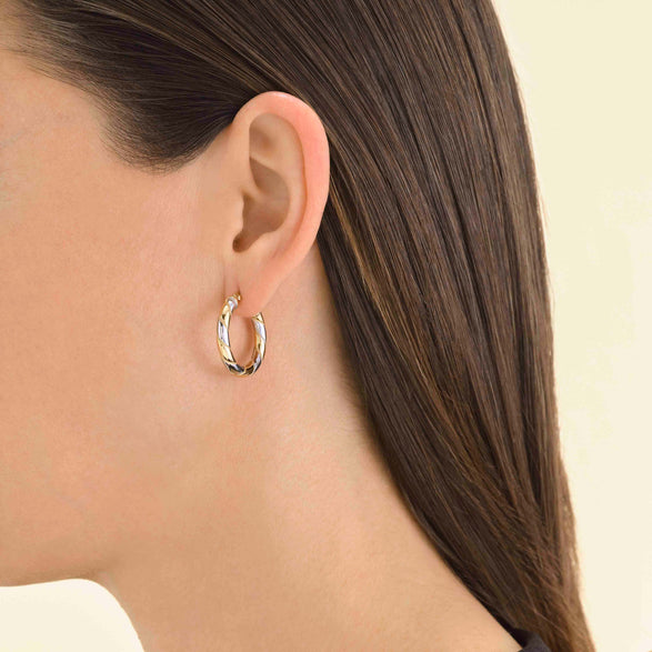 Rosefield Duotone Swirl Hoops