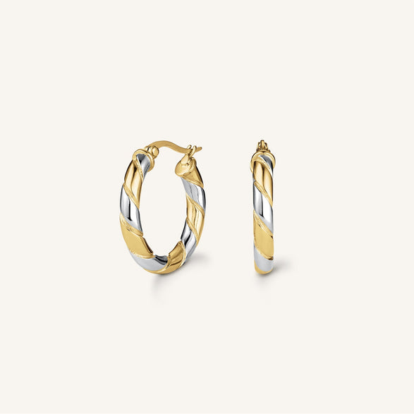 rosefield Duotone Swirl Hoops