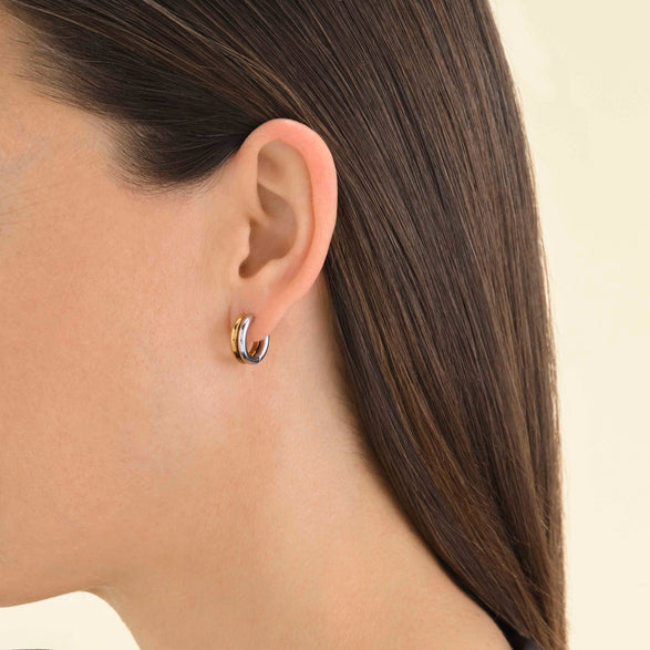 Rosefield Duotone Two Way Hoops