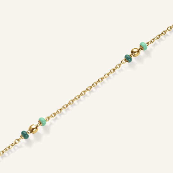 Rosefield Emerald Dotted Necklace